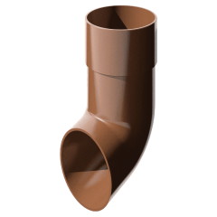Отвод трубы Verat 125/82 коричневый