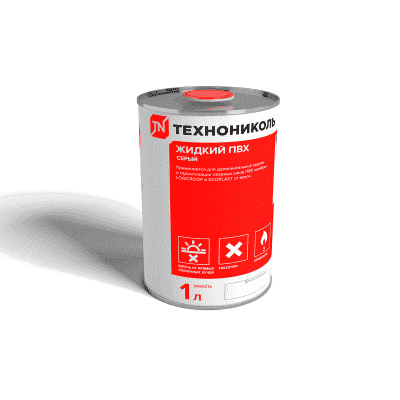 Жидкий ПВХ с флаконом-апликатором Технониколь серый 1 л